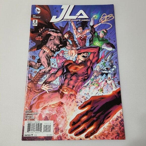 Justice League of America 2 DC Comics 2015 FN/VF Bryan Hitch Cover A JLA - Picture 11 of 16